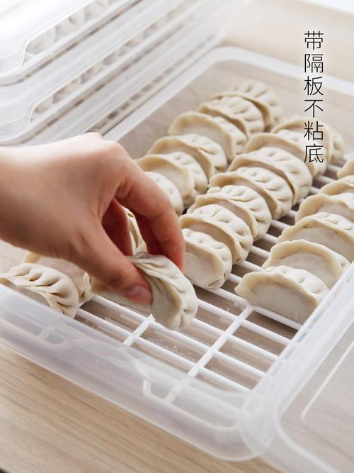 厨房里的日式收纳美学 霜山速冻饺子盒，告别粘连与蝇扰的智慧之选